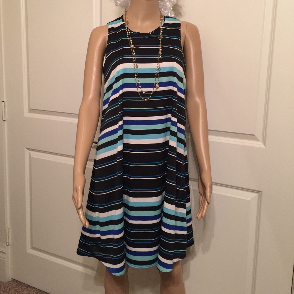 NWT Tommy Hilfiger Sleeveless Trapeze Dress Sz4